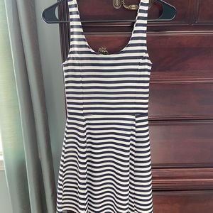 H&M blue and white dress